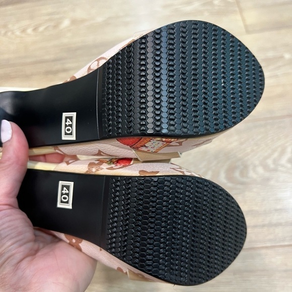 Monogram high heel slides - Picture 10 of 12